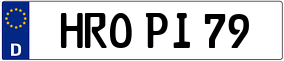 Trailer License Plate